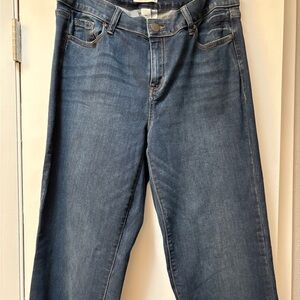 Lane Bryant Dark Blue Straight Leg Long Jeans